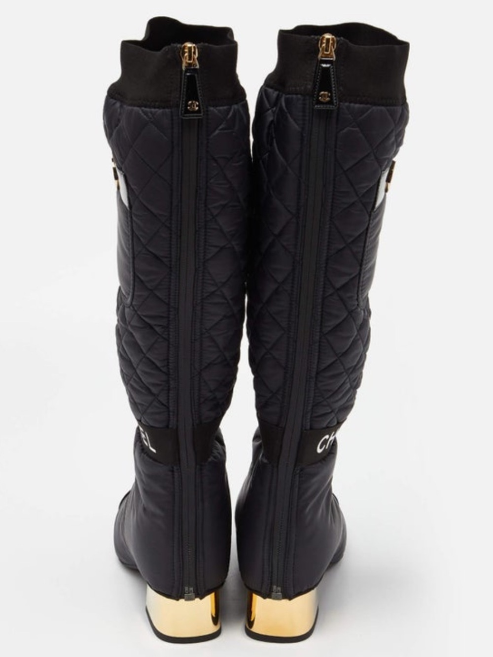 CHANEL Boots  Two way quilted leather  CC logo Runway size 40 - Picture 7 of 16